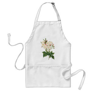 Vintage Blumen Floral Blush Noisette Rose Redoute Schürze