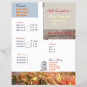 Vintage Blumen - Flyer (Hinten)
