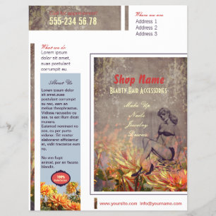Vintage Blumen - Flyer