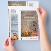 Vintage Blumen - Flyer (Hand)