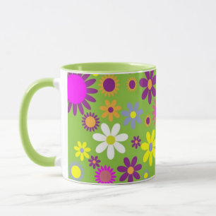 Vintage-Blumen-Frühlings-Gruss-Muttertags-Tasse Tasse