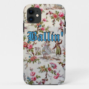 Vintage-Blumen-Gangsta-"Ballin'"-iPhone-5/5s-Hülle Case-Mate iPhone Hülle