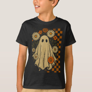 Vintage-Blumen-Geister-Groovy-Halloween-Grusel-Mäd T-Shirt