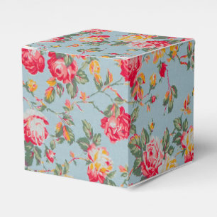 Vintage-Blumen-Geschenkbox als Party-Favor Geschenkschachtel