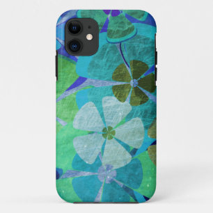 Vintage-Blumen-Grunge-Grafik iPhone 11 Hülle