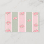 Vintage-Blumen-Hochzeitsdusche-Registry-QR-Code Begleitkarte (Rückseite)