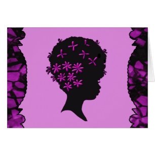 Vintage Blumen im Afro