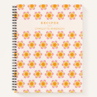 Vintage-Blumen in Orange Personalisiertes Rezept