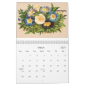 Vintage Blumen Kalender (Mär 2027)