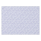 Vintage-Blumen-Kaskade Periwinkle Tischdecke (Vorderseite (Horizontal))