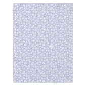 Vintage-Blumen-Kaskade Periwinkle Tischdecke (Vorderseite)