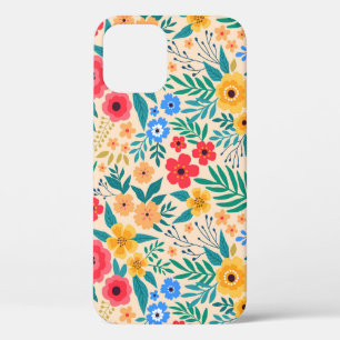 Vintage-Blumen, kleine bunte Blumen. Case-Mate iPhone Hülle
