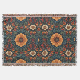 Vintage-Blumen- Kuscheldecke fürs neue Zuhause Decke