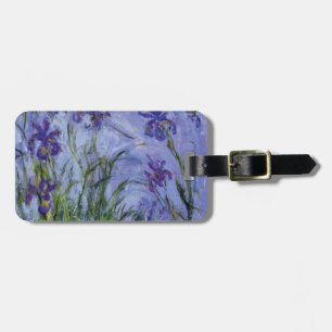 Vintage Blumen lilac-irises-1917 monet. Gepäckanhänger