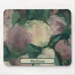Vintage-Blumen-Manet-Gemälde von Pfingstrosen Ihr  Mousepad