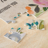 Vintage Blumen| Matrone des Ehrenpuzzlespiels Puzzle (Seite)