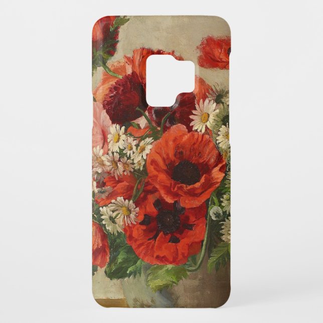 Vintage Blumen, Mohnblumen Case-Mate Samsung Galaxy Hülle (Rückseite)