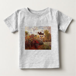 Vintage Blumen Monet-s-Garten-in-Argenteuilsonne Baby T-shirt