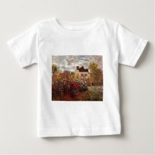 Vintage Blumen Monet-s-Garten-in-Argenteuilsonne Baby T-shirt