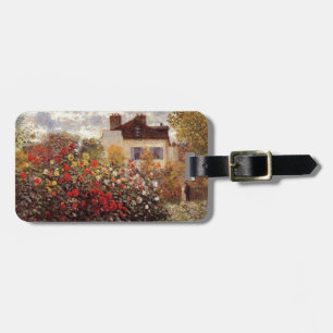 Vintage Blumen Monet-s-Garten-in-Argenteuilsonne Gepäckanhänger