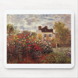 Vintage Blumen Monet-s-Garten-in-Argenteuilsonne Mousepad