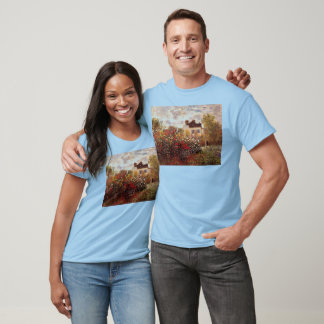 Vintage Blumen Monet-s-Garten-in-Argenteuilsonne T-Shirt