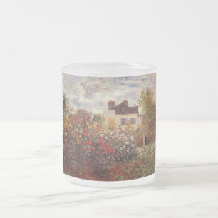 vintage Blumen Monets Garten in Argenteuil Sonne Mattglastasse