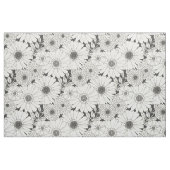 vintage Blumen mono Stoff (Fat Quarter (45,7 x 55,9 cm))