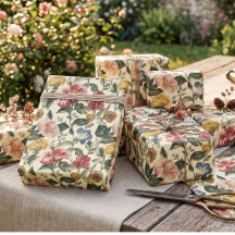 Vintage-Blumen-Monogramm
