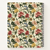 Vintage-Blumen-Monogramm Notizblock (Rückseite)