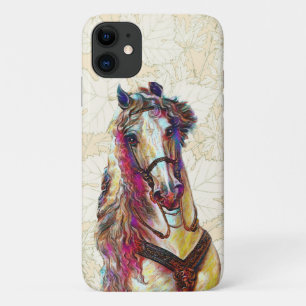 Vintage-Blumen-Muster Pferd Kunst Handyhülle Case-Mate iPhone Hülle