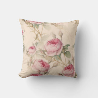 Vintage-Blumen-Nahtloses Muster Kissen
