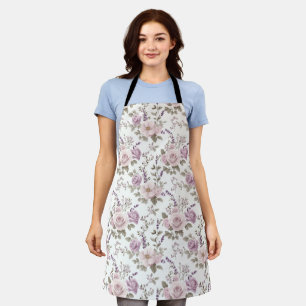 Vintage-Blumen nahtloses Muster: Rosen & Lavendel Schürze