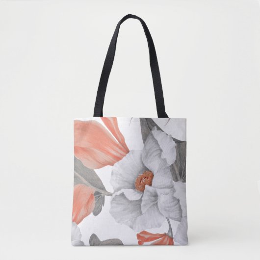 Vintage-Blumen nahtloses Muster Tasche (Vorderseite)