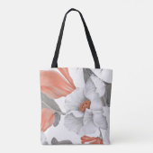 Vintage-Blumen nahtloses Muster Tasche (Rückseite)
