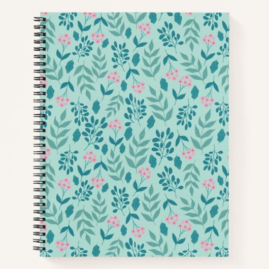 Vintage Blumen Notizblock (Vorderseite)