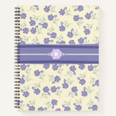 Vintage-Blumen-Notizbuch Notizblock (Vorderseite)