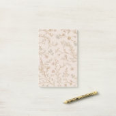 Vintage-Blumen-Notizzettel Post-it Klebezettel (Auf Schreibtisch)