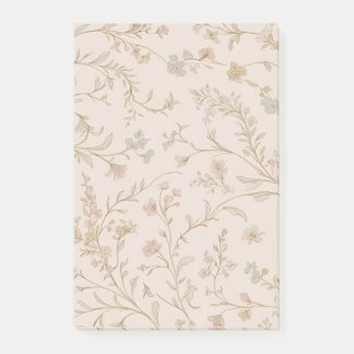 Vintage-Blumen-Notizzettel Post-it Klebezettel