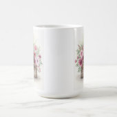 Vintage-Blumen-Oma-Sentiment-Geschenk Kaffeetasse (Mittel)