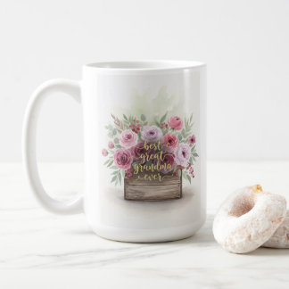 Vintage-Blumen-Oma-Sentimentales Geschenk Kaffeetasse