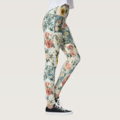 Vintage Blumen-Patchwork-Design Leggings (Rechts)