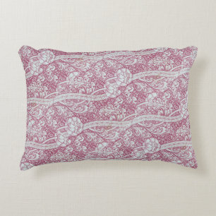 Vintage Blumen Pinke Weiße Blumen John Henry Dearl Dekokissen