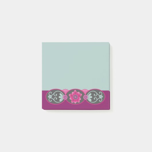 Vintage-Blumen-Post-it-Notes Post-it Klebezettel (Vorderseite)