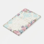 Vintage-Blumen-Post-it-Notizzettel Post-it Klebezettel (angewinkelt)