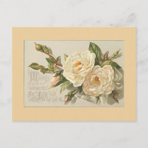 Vintage-Blumen-Postkarten Postkarte