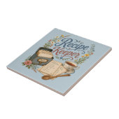 Vintage-Blumen-Rezeptsammlung Cottagecore Fliese (Seite)