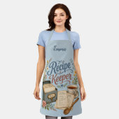 Vintage-Blumen-Rezeptsammlung Cottagecore Schürze (Getragen)