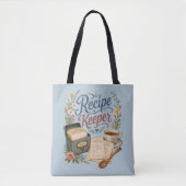 Vintage-Blumen-Rezeptsammlung Cottagecore Tasche (Vorderseite)