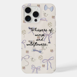 Vintage-Blumen-Schmetterling-Handyhülle iPhone 15 Pro Max Hülle